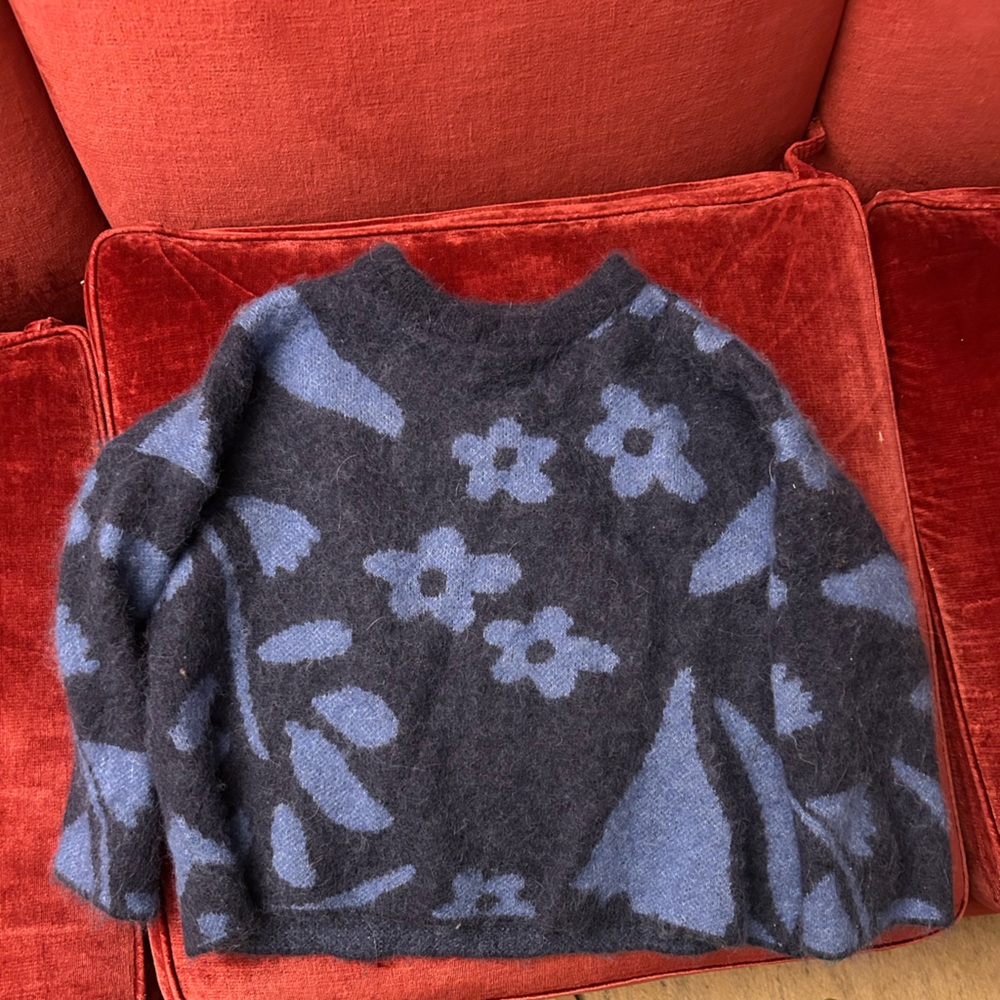 Gorman Navy and Blue floral Knit Sweater